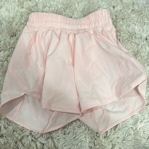 Lululemon Track That High-Rise Shorts 5in inseam Strawberry Milkshake